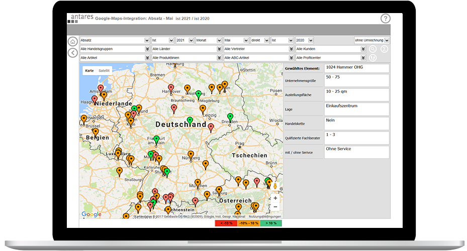 analyzer: Google-Maps-Integration